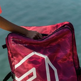 AQUA MARINA Premium 90l Rucksack mit Rollen für SUP Boards - rot