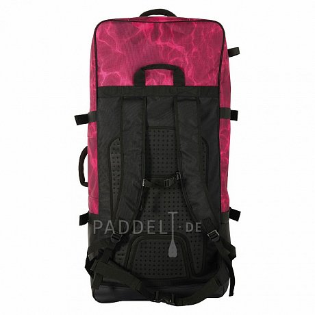 AQUA MARINA Premium 90l Rucksack mit Rollen für SUP Boards - rot