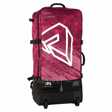 AQUA MARINA Premium 90l Rucksack mit Rollen für SUP Boards - rot