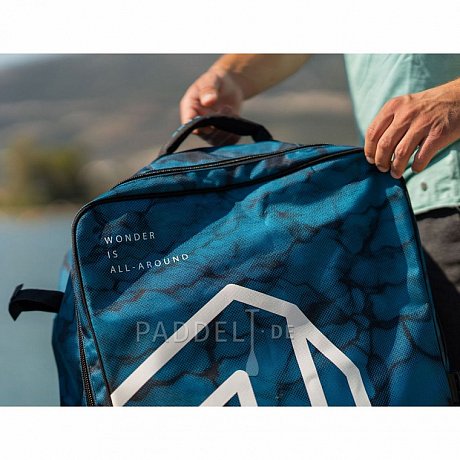 AQUA MARINA Premium 90l Rucksack mit Rollen für SUP Boards - blau