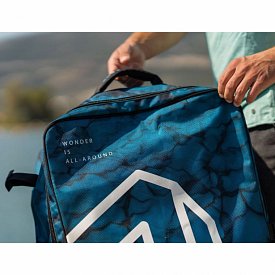 AQUA MARINA Premium 90l Rucksack mit Rollen für SUP Boards - blau