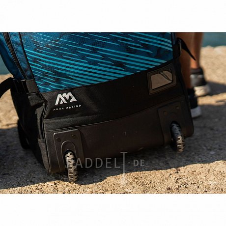 AQUA MARINA Premium 90l Rucksack mit Rollen für SUP Boards - blau