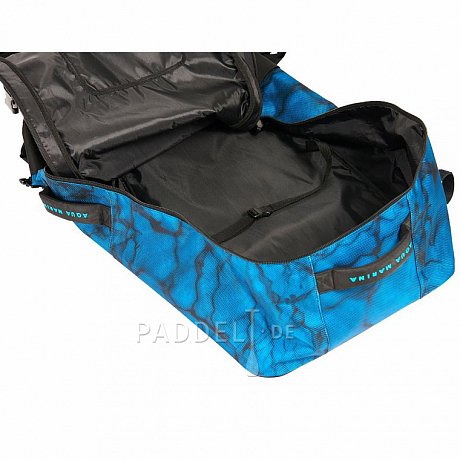 AQUA MARINA Premium 90l Rucksack mit Rollen für SUP Boards - blau