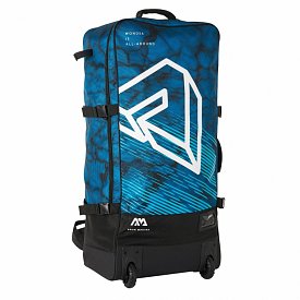 AQUA MARINA Premium 90l Rucksack mit Rollen für SUP Boards - blau