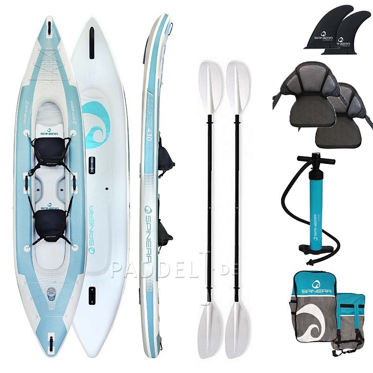 Kajak SPINERA ADRIATIC 430 Light aufblasbares Kajak 2-Personen