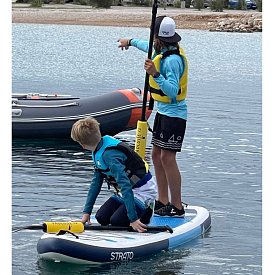 SUP F2 STRATO 10'0 COMBO BLUE mit Paddel - aufblasbares Stand Up Paddle Board
