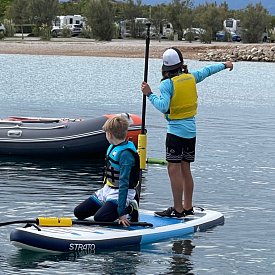 SUP F2 STRATO 10'0 COMBO BLUE mit Paddel - aufblasbares Stand Up Paddle Board
