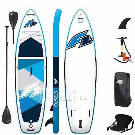 SUP F2 STRATO 10'0 COMBO BLUE mit Paddel - aufblasbares Stand Up Paddle Board