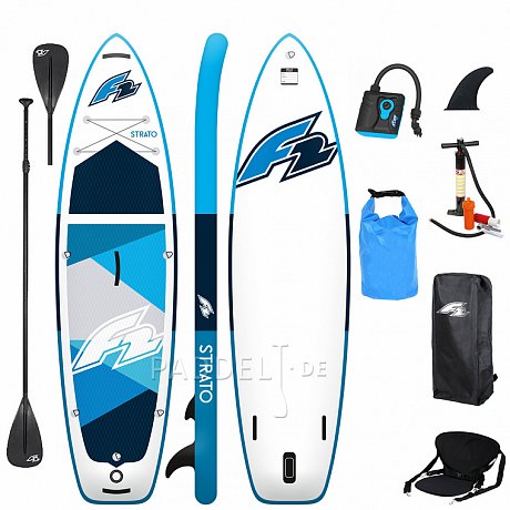 SUP F2 STRATO 10'0 COMBO BLUE mit Paddel - aufblasbares Stand Up Paddle Board