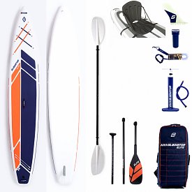 SUP GLADIATOR ELITE 14' Touring mit Karbon Paddel - aufblasbares Stand Up Paddle Board