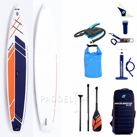 SUP GLADIATOR ELITE 14' Touring mit Karbon Paddel - aufblasbares Stand Up Paddle Board