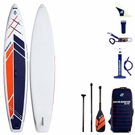 SUP GLADIATOR ELITE 12'6 Light mit Karbon Paddel - aufblasbares Stand Up Paddle Board