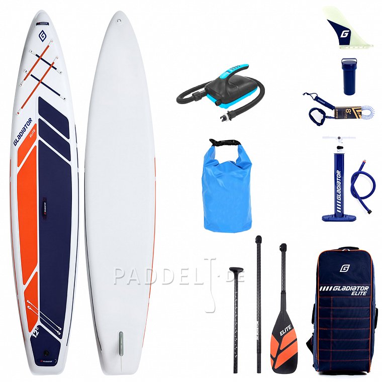 Paddleboard GLADIATOR ELITE 12'6 Light s karbon pádlem model 2022 - nafukovací