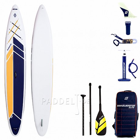 SUP GLADIATOR ELITE 14' Sport mit Karbon Paddel - aufblasbares Stand Up Paddle Board