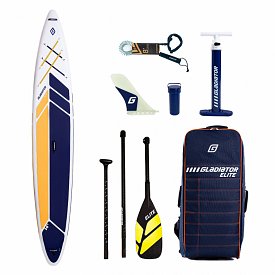 SUP GLADIATOR ELITE 14' Sport mit Karbon Paddel - aufblasbares Stand Up Paddle Board