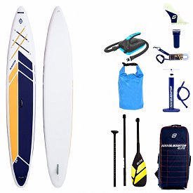 SUP GLADIATOR ELITE 14' Sport mit Karbon Paddel - aufblasbares Stand Up Paddle Board