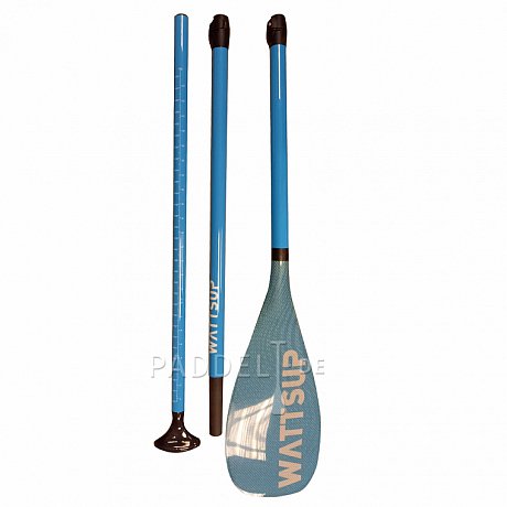 Paddel WATTSUP Pure Carbon C100 3D - 3-teiliges verstellbares SUP Paddel