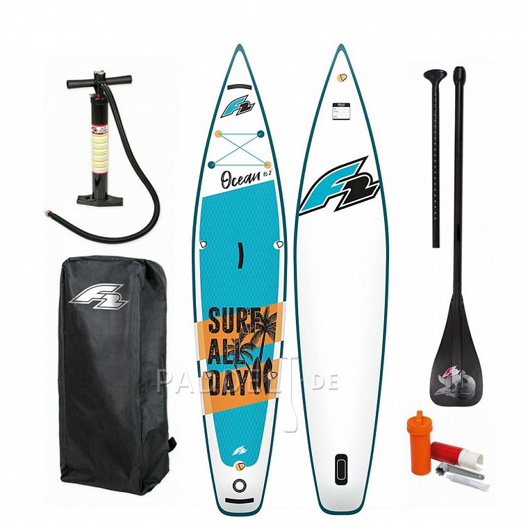 F2 Paddle Kid - Board aufblasbares Tour Up 9\'2\'\'x25\'\'x5\'\' Ocean Stand SUP