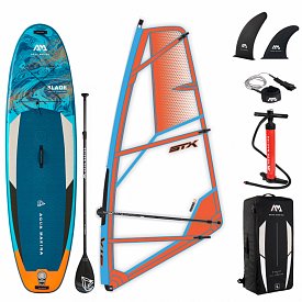 SUP AQUA MARINA Blade 10'6 Modell 2022/2023 incl. Segel - aufblasbares Stand Up Paddle Board mit Windsurf-Option