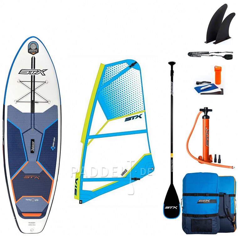 SUP STX WS Hybrid Cruiser 10’4” mit Paddel - aufblasbares Stand Up Paddle Board und WindSUP 2022