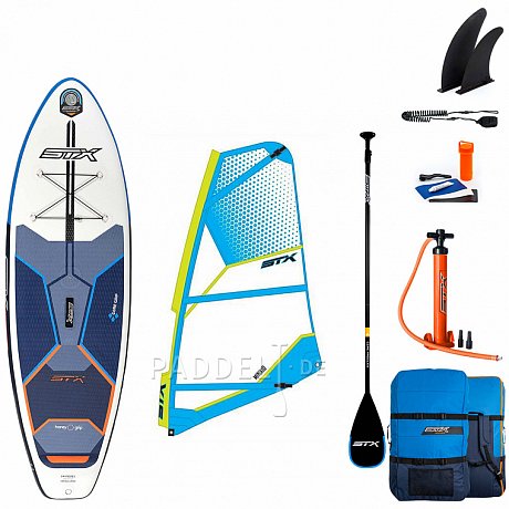 SUP STX WS Hybrid Cruiser 10’4” mit Paddel incl. Segel - aufblasbares Stand Up Paddle Board und WindSUP 2022