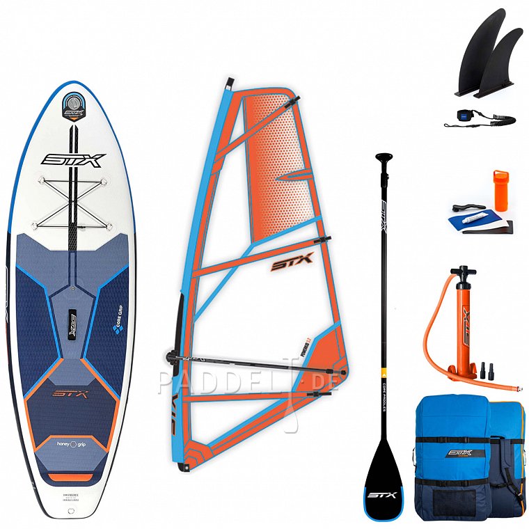 SUP STX WS Hybrid Cruiser 10’4” mit Paddel - aufblasbares Stand Up Paddle Board und WindSUP 2022