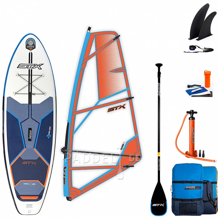 SUP STX WS Hybrid Cruiser 10’4” mit Paddel - aufblasbares Stand Up Paddle Board und WindSUP 2022