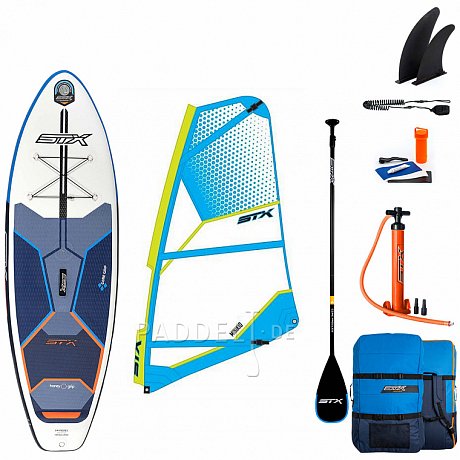 SUP STX WS Hybrid Cruiser 10’4” mit Paddel incl. Segel - aufblasbares Stand Up Paddle Board und WindSUP 2022