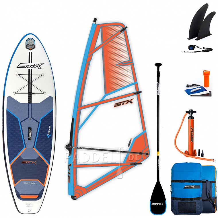 SUP STX WS Hybrid Cruiser 10’4” mit Paddel - aufblasbares Stand Up Paddle Board und WindSUP 2022