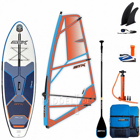 SUP STX WS Hybrid Cruiser 10’4” mit Paddel incl. Segel - aufblasbares Stand Up Paddle Board und WindSUP 2022