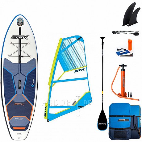 SUP STX WS Hybrid Cruiser 10’8” mit Paddel incl. Segel - aufblasbares Stand Up Paddle Board und WindSUP 2022