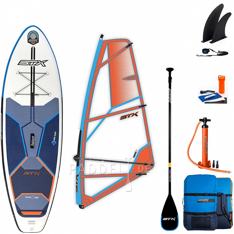 SUP STX WS Hybrid Cruiser 10’8” mit Paddel - aufblasbares Stand Up Paddle Board und WindSUP 2022