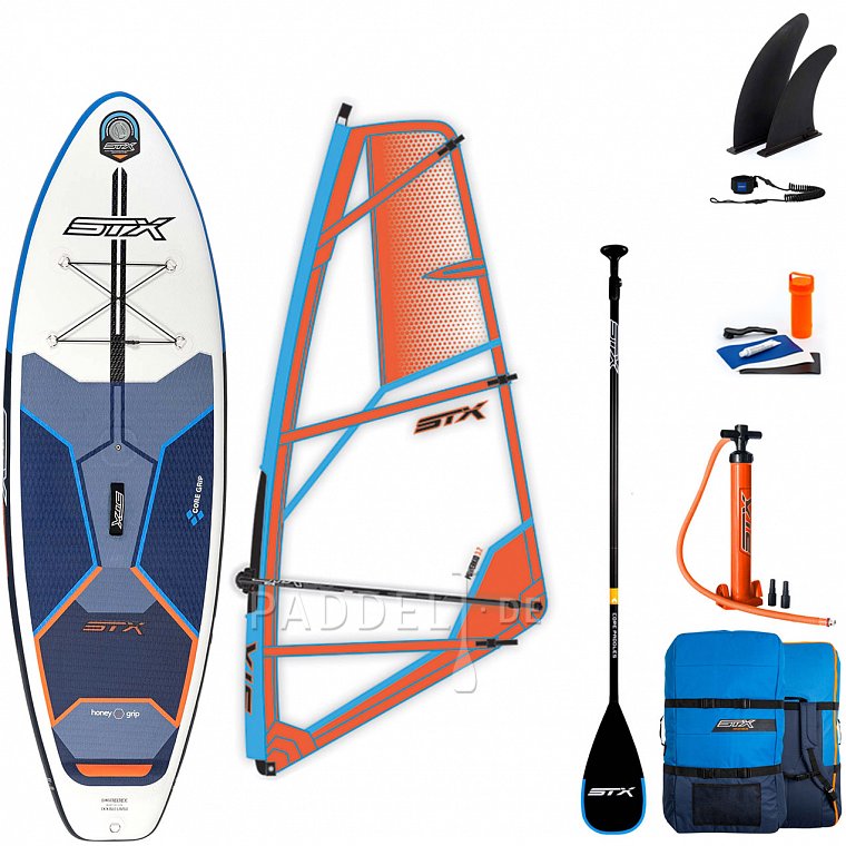 SUP STX WS Hybrid Cruiser 10’8” mit Paddel - aufblasbares Stand Up Paddle Board und WindSUP 2022