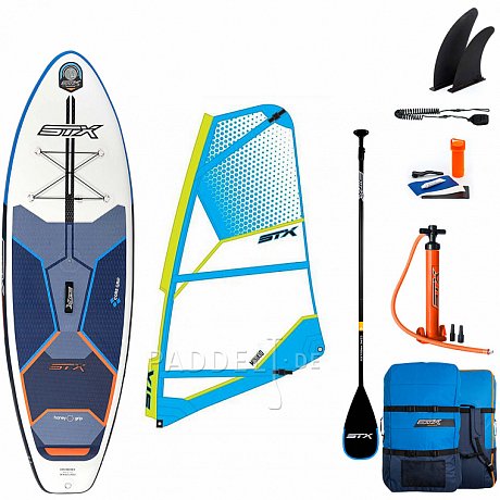 SUP STX WS Hybrid Cruiser 10’8” mit Paddel incl. Segel - aufblasbares Stand Up Paddle Board und WindSUP 2022