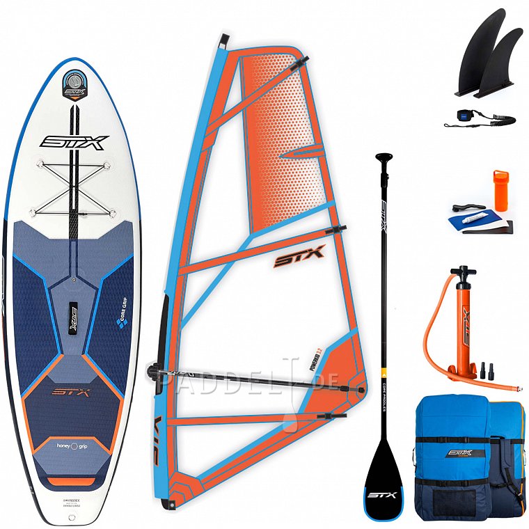 SUP STX WS Hybrid Cruiser 10’8” mit Paddel - aufblasbares Stand Up Paddle Board und WindSUP 2022