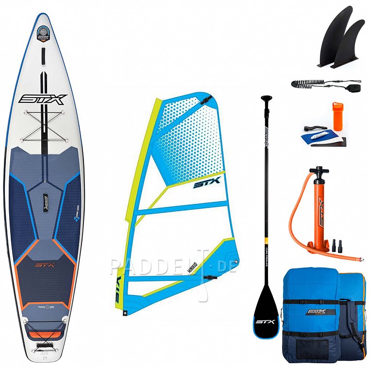 STX WS Tourer 11'6 WindSUP mit Paddel - aufblasbares Stand Up Paddle Board und Windsurfboard 2022