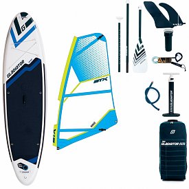 SUP GLADIATOR WindSUP 10'7 SC incl. Segel - aufblasbares Stand Up Paddle Board mit Windsurf Option