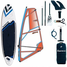 SUP GLADIATOR WindSUP 10'7 SC incl. Segel - aufblasbares Stand Up Paddle Board mit Windsurf Option