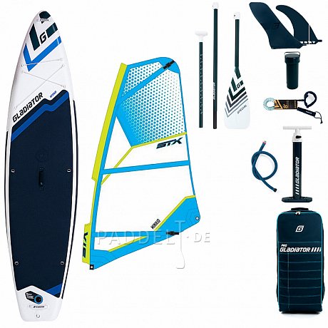 SUP GLADIATOR WindSUP 11'6 SC incl. Segel - aufblasbares Stand Up Paddle Board mit Windsurf Option