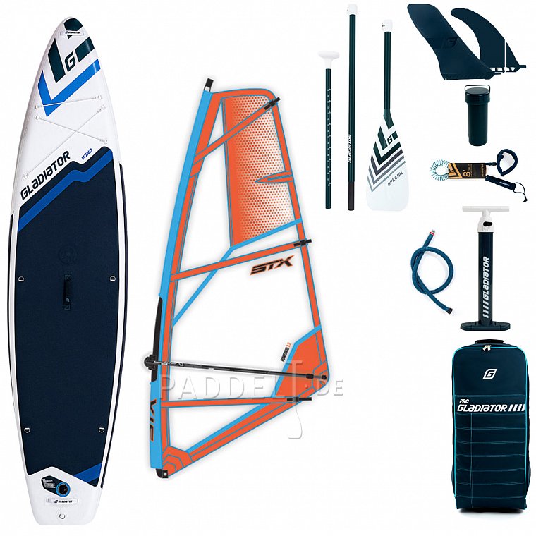 SUP GLADIATOR WindSUP 11'6  SC - aufblasbares Stand Up Paddle Board mit Windsurf Option