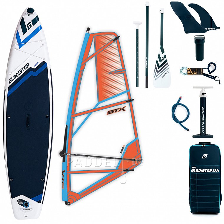 SUP GLADIATOR WindSUP 11'6  SC - aufblasbares Stand Up Paddle Board mit Windsurf Option