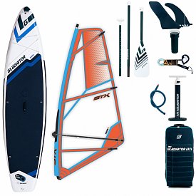 SUP GLADIATOR WindSUP 11'6 SC incl. Segel - aufblasbares Stand Up Paddle Board mit Windsurf Option