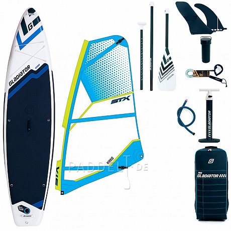 SUP GLADIATOR WindSUP 11'6 SC incl. Segel - aufblasbares Stand Up Paddle Board mit Windsurf Option