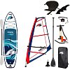 SUP F2 CRUISE WINDSURF 11'6 TEAM TURQUISE incl. Segel - aufblasbares Stand Up Paddle Board und Windsurfboard