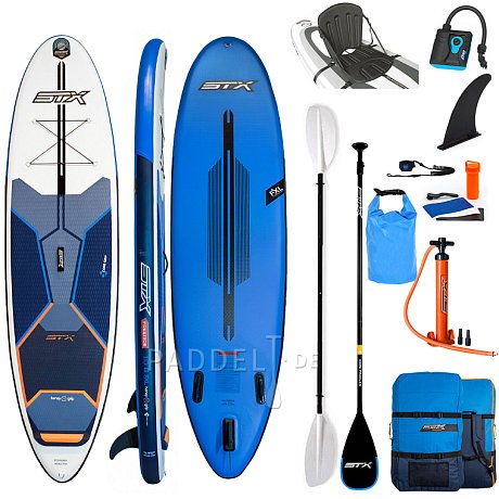 SUP STX Freeride 10'6 x 32 mit Paddel - aufblasbares Stand Up Paddle Board