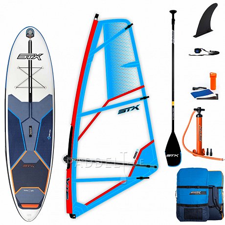 SUP STX WS Hybrid Freeride 10’6 x 32 mit Paddel incl. Segel - aufblasbares Stand Up Paddle Board und WindSUP 2022