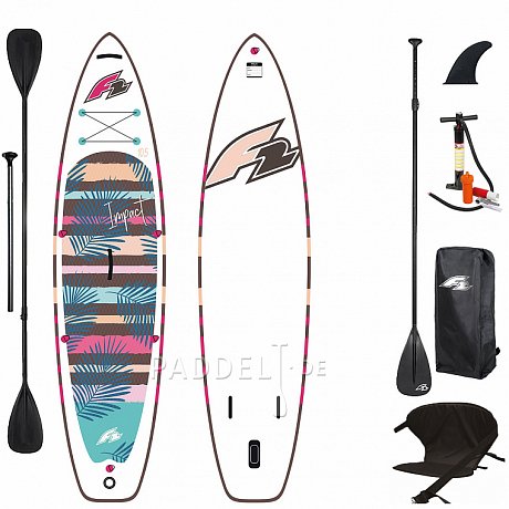 SUP F2 IMPACT 10'2 AQUA mit Paddel - aufblasbares Stand Up Paddle Board  Variante: Grund-Set