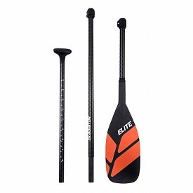 GLADIATOR ELITE RED Karbon 3-teiliges verstellbares SUP Paddel