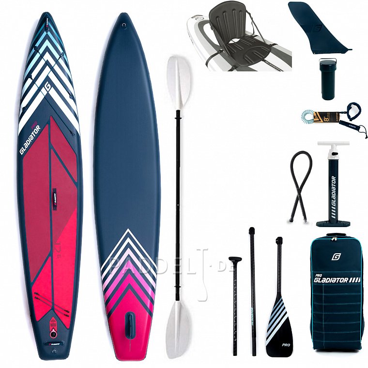 Paddleboard GLADIATOR PRO 12'6 SPORT s pádlem model 2022 - nafukovací