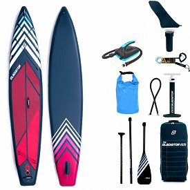 SUP GLADIATOR PRO 12'6 SPORT mit Paddel - aufblasbares Stand Up Paddle Board